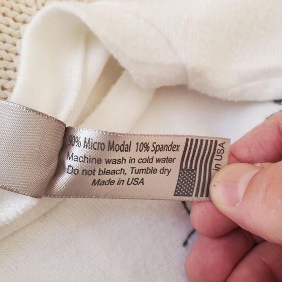 Go Couture Cartoon Butterflies Crewneck Dolman Balloon Sleeves Sweater sz Small - Picture 10 of 10